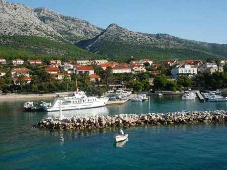 Príchod na polostrov Pelješac, stredisko Orebić